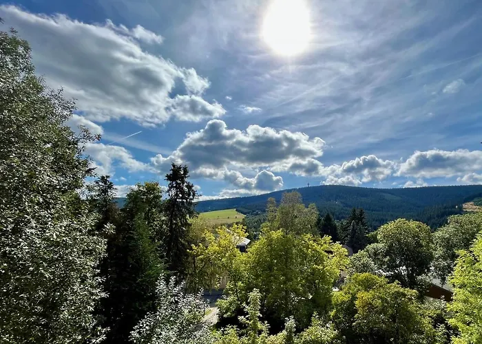 Landhaus-chalet-keilberger Blick Apartman Oberwiesenthal