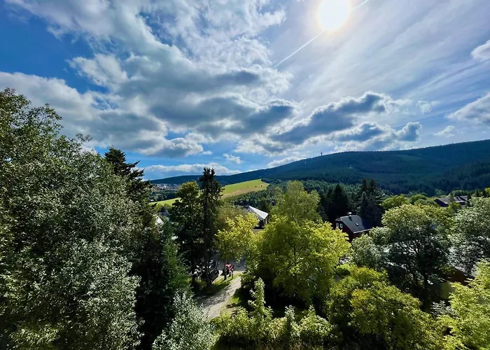 Landhaus-chalet-keilberger Blick Oberwiesenthal